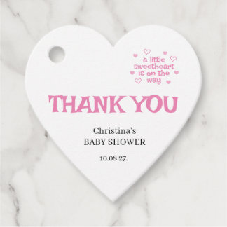 Pink Baby Girl Babydusche Geschenkanhänger