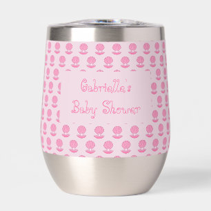 Pink Baby Girl Oyster Muschel und Pearl Baby Dusch