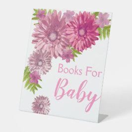 Pink Baby in Bloom Brunch Duschbücher Sockelschild