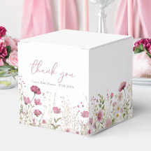 Pink Baby In Bloom Floral Wildflower Baby Shower