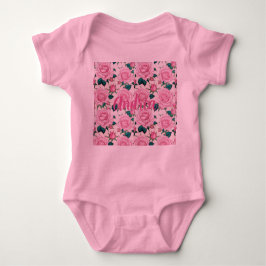 Pink Baby Individuelle Name Strampler