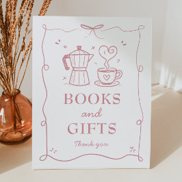 Pink Baby Is Brewing Books and Gifts Sign Sockelschild