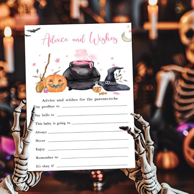 Pink Baby ist Brew Advisor und Wish Game (Baby is Brewing Baby Shower Advice and Wishes Game)