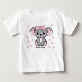 Pink Baby Koala Bear Baby T-shirt