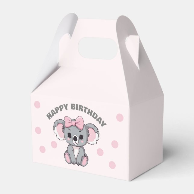 Pink Baby Koala Bear Geschenkschachtel (Vorderseite)