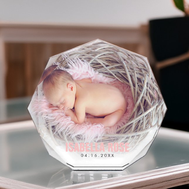 Pink Baby Name Fotoblock (Von Creator hochgeladen)