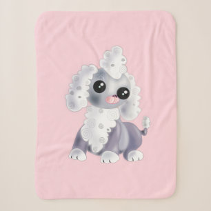 Pink Baby Sherpa Blanket mit Niedlichem Baby Pet H Sherpadecke