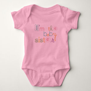 Pink Baby Sister Girl Baby Romper Strampler