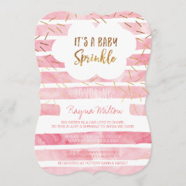 Pink Baby Sprinkle Einladung für ein Baby Girl