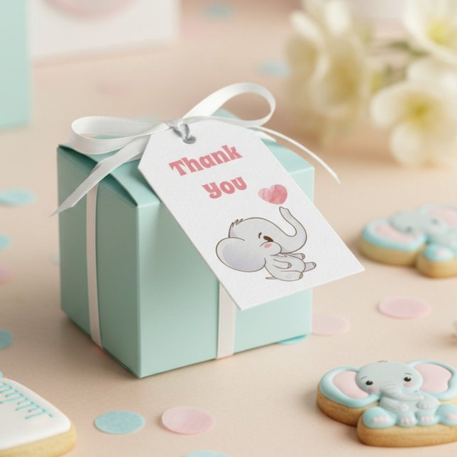 Pink Baby Vielen Dank Geschenkanhänger (Von Creator hochgeladen)