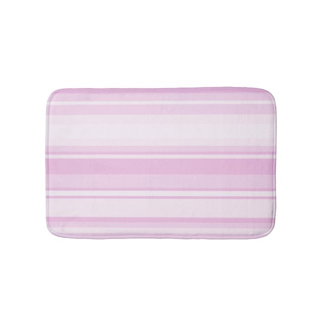 Pink-Babystreifen Badematte (Vorderseite)