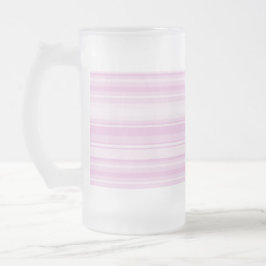Pink-Babystreifen Mattglas Bierglas