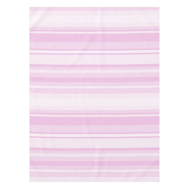 Pink-Babystreifen Tischdecke (Vorderseite)