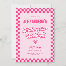 Pink Bachelorette Weekend Party