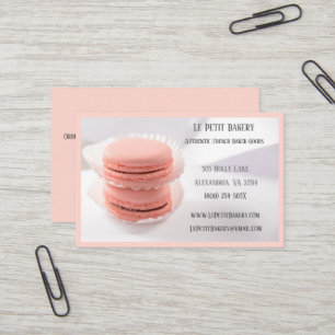 Pink Bäckerei Bäckerei Konditorei Koch Pink Macaro Visitenkarte