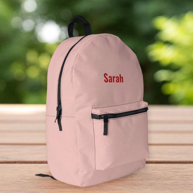  Pink Backpack for Her - Custom Name Design Bedruckter Rucksack (Von Creator hochgeladen)