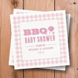 Pink Backyard GRILLEN Baby Dusche Serviette