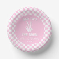 Pink Bad Two Das Knochenskelett 2. Geburtstags-Par