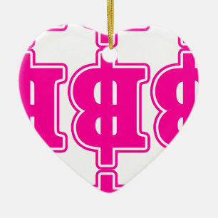 PINK BAHT SIGN ฿ thailändischer ฿ Keramikornament