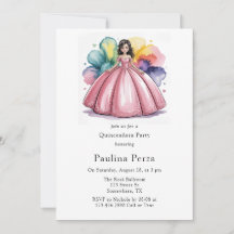 Pink Ball Gown Quinceañera Party