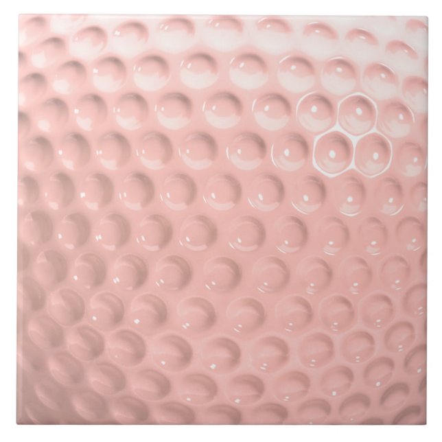 Pink Ball Ladys Golf Fliese (Vorderseite)