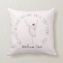 Pink Ballerina Individuelle Name glauben an Ihre T