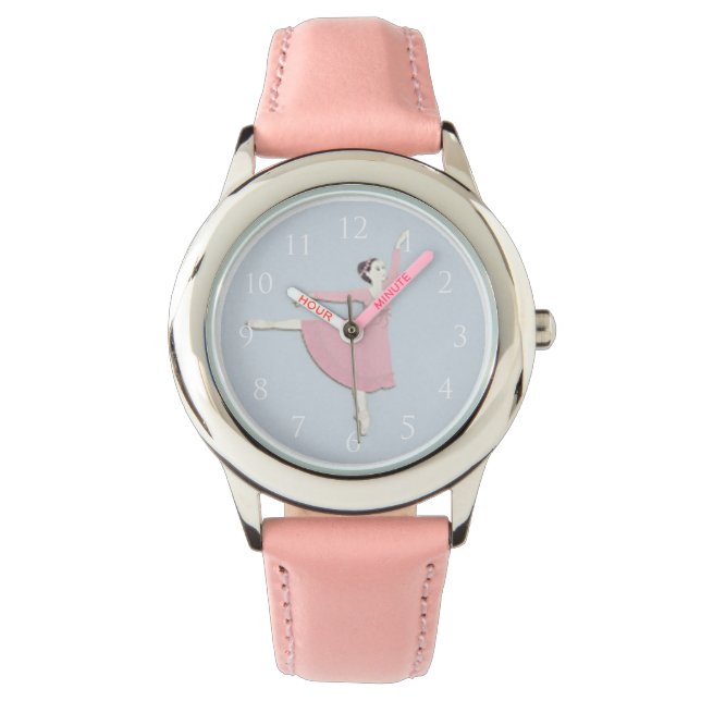 Pink Ballerina Kid Armbanduhr (Vorderseite)