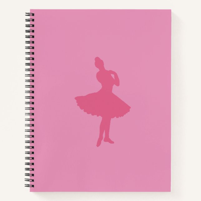 Pink Ballerina Notizbuch (Vorderseite)