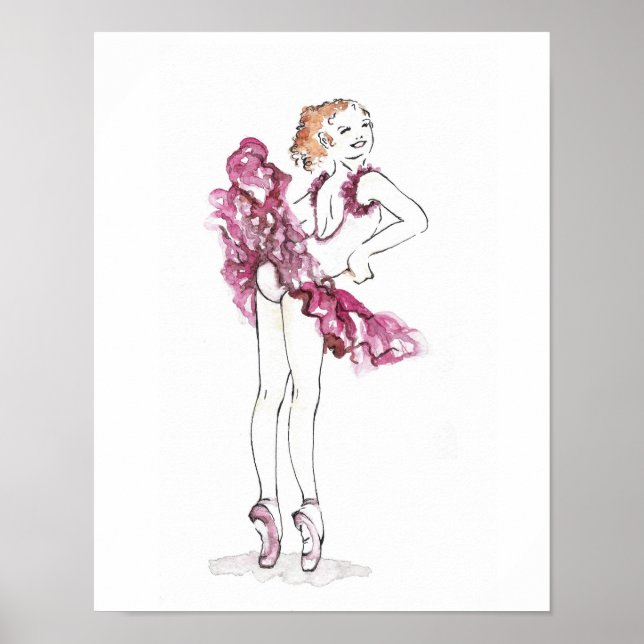 Pink Ballerina Poster (Vorne)