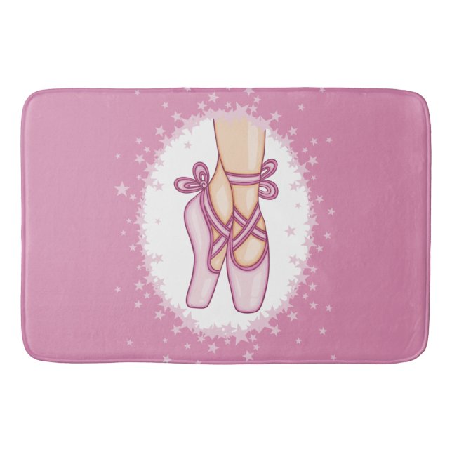 Pink ballerina shoes badematte (Vorderseite)