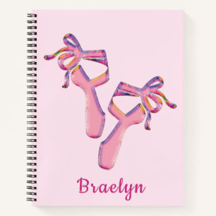 Pink Ballerina Shoes Notizbuch