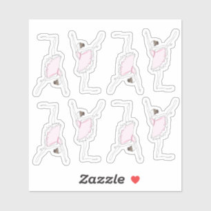 Pink Ballerina Sticker