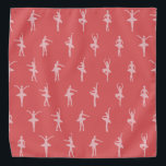 Pink Ballerinas Muster tanzen Halstuch<br><div class="desc">Elegantes und zauberhaftes Palettiermuster aus stylisierten hellrosa Tanzballerinen in sechs Silhouetten Posen auf weißem Hintergrund. Eine schöne Ballerina-Dekoration oder Ballettdekor für Balletttänzer und ihre Haustiere.</div>