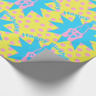 Pink Ballet Shoes Happy Birthday Dancer Geschenkpapier