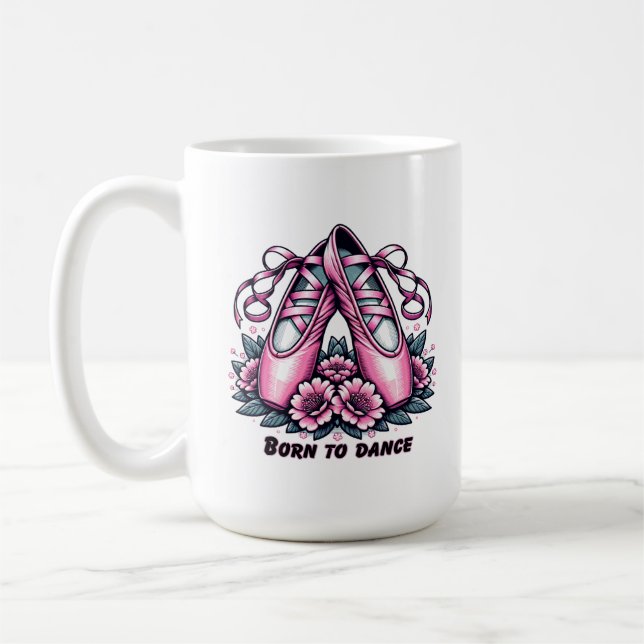 Pink Ballet Shoes Kaffeetasse (Links)