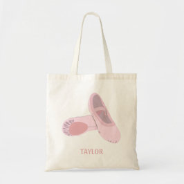 Pink Ballet Shoes Slippers Personalized Tragetasche