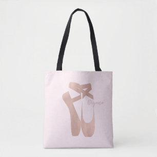 Pink Ballet Slippers Ballerina Rose Personalisiert Tasche