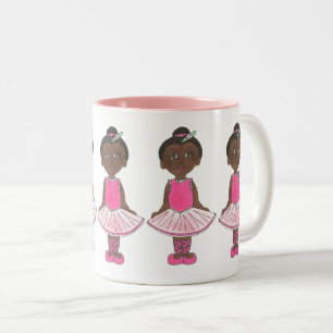 Pink Ballet Tutu Ballerina Tanzlehrerin Erwägung Zweifarbige Tasse