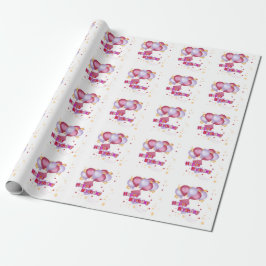 Pink Balloon Birthday Card for Girls – Cute and Jo Geschenkpapier