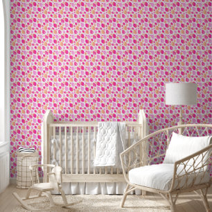 Pink Balloon Kinder Muster Kinderzimmer Room Tapete