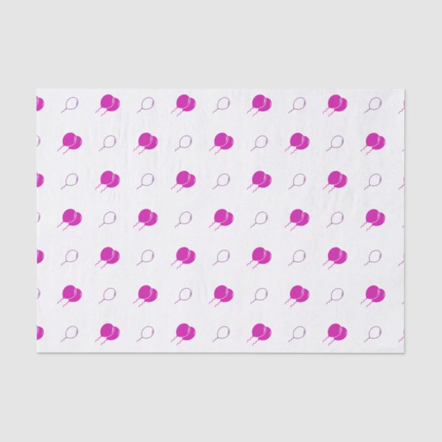 Pink Balloon Tissue Paper Seidenpapier (Vorderseite)