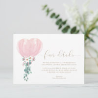 Pink Balloons Baby Shower Finder Details Karte