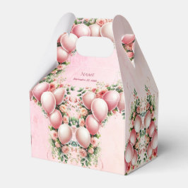 Pink Balloons Gefallen Box Geschenkschachtel