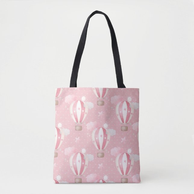 Pink Balloons Muster Tasche (Vorderseite)