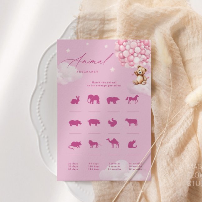 Pink Balloons Teddy Bear Animal Pregning Game (Von Creator hochgeladen)