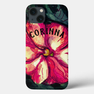 Pink Balsam Blume & Name Case-Mate iPhone Hülle