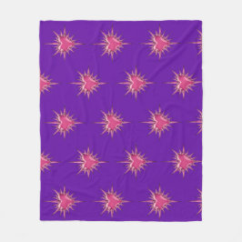 Pink Barbed Heart Cybersigilism Fleece Blanket