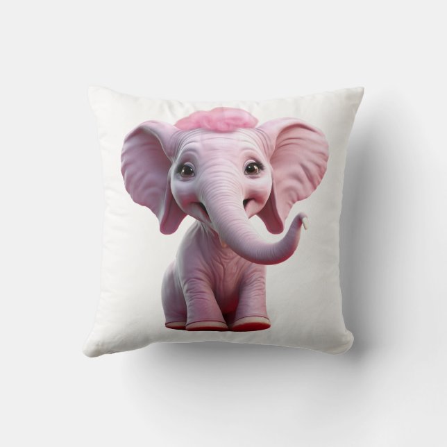 Pink Barbie Elephant Kissen (Rückseite)