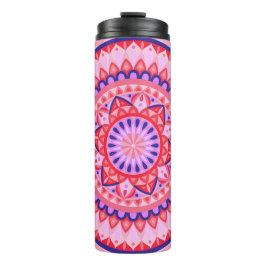 Pink Base Mandala Thermosbecher