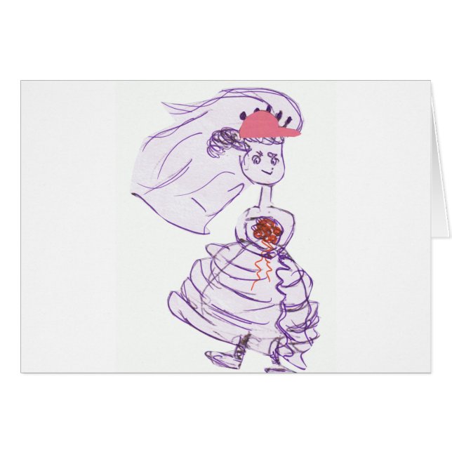 Pink Baseball Cap Bride (Vorderseite (Horizontal))